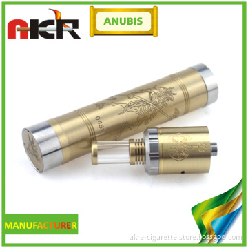 Hot E Cigarette Kit Mechanical Mod Huge Vapor Mod Brass Anubis Mod with Spring Button